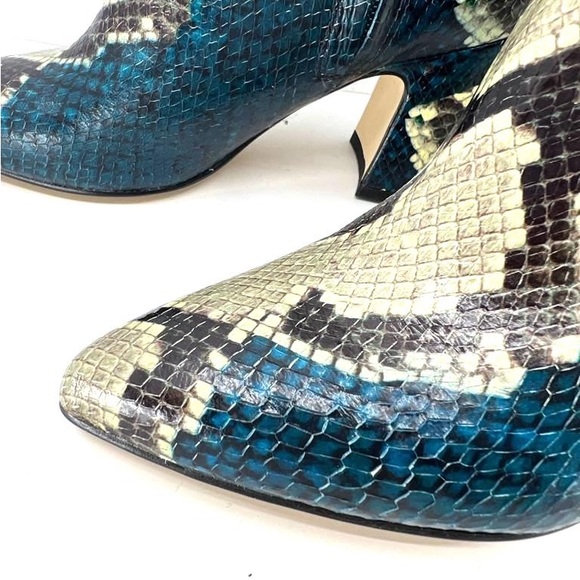 Sam Edelman Hai Women's Blue Snakeskin boots - Picture 5 of 15